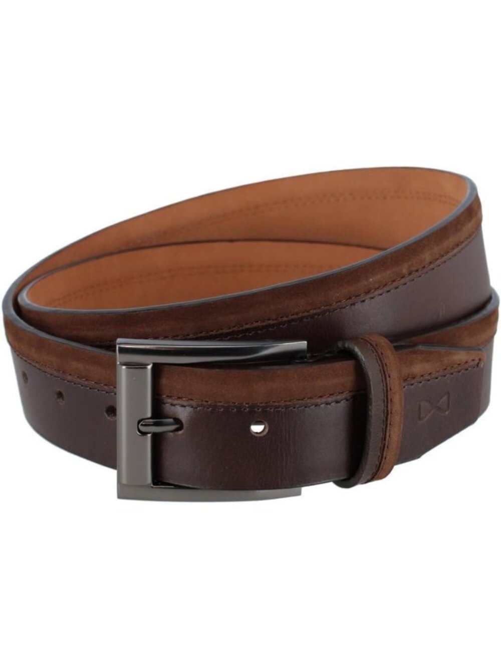 Men's Casual 38mm Genuine Leather Stitched Belt - Versatile & Stylish Accessory